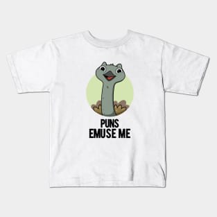 Puns Emuse Me Funny Emu Pun Kids T-Shirt